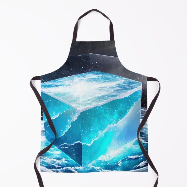 Item preview, A Cosmic Icy Wonderland: A Galaxy Trapped in a Crystal Ice Cube designed and sold by D3monic.