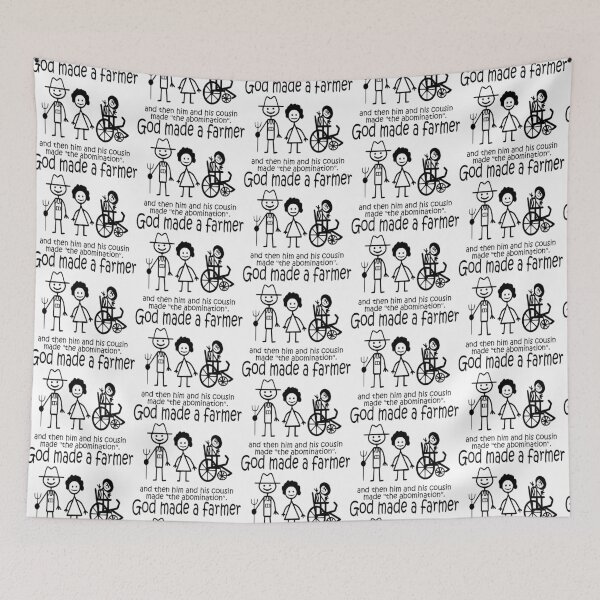 Item preview, Funny Dark Humor- God Made a Farmer: Farmer Made an Abomination designed and sold by tommytidalwave.
