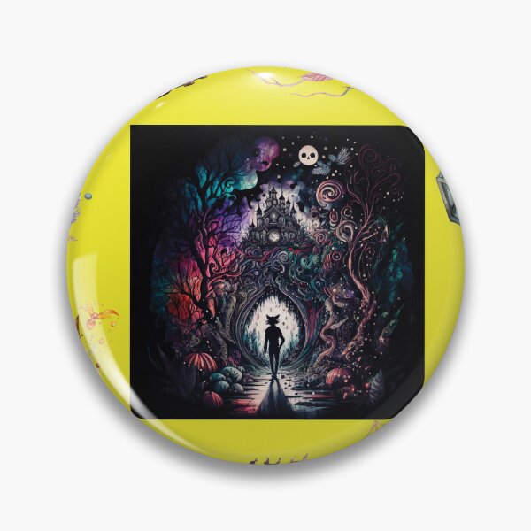 Item preview, DARK AND MYSTICAL WONDERLAND ON YELLOW designed and sold by ORIGENcreate.
