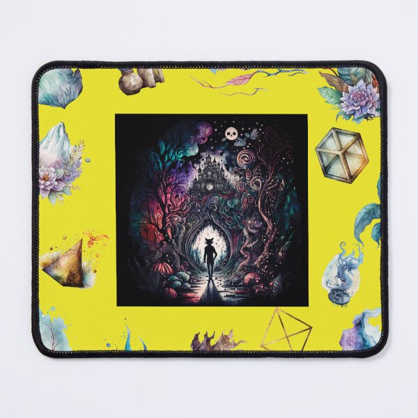 Item preview, DARK AND MYSTICAL WONDERLAND ON YELLOW designed and sold by ORIGENcreate.