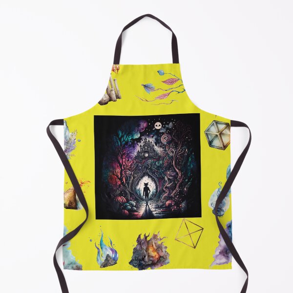 Item preview, DARK AND MYSTICAL WONDERLAND ON YELLOW designed and sold by ORIGENcreate.