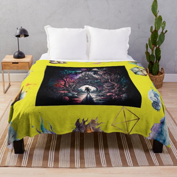 Item preview, DARK AND MYSTICAL WONDERLAND ON YELLOW designed and sold by ORIGENcreate.