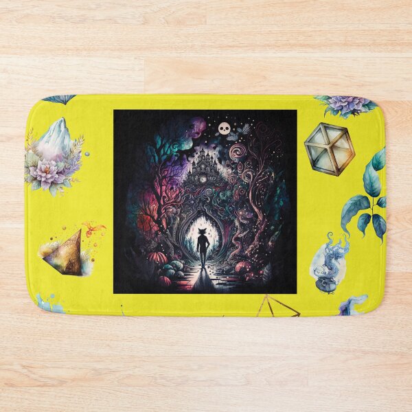 Item preview, DARK AND MYSTICAL WONDERLAND ON YELLOW designed and sold by ORIGENcreate.