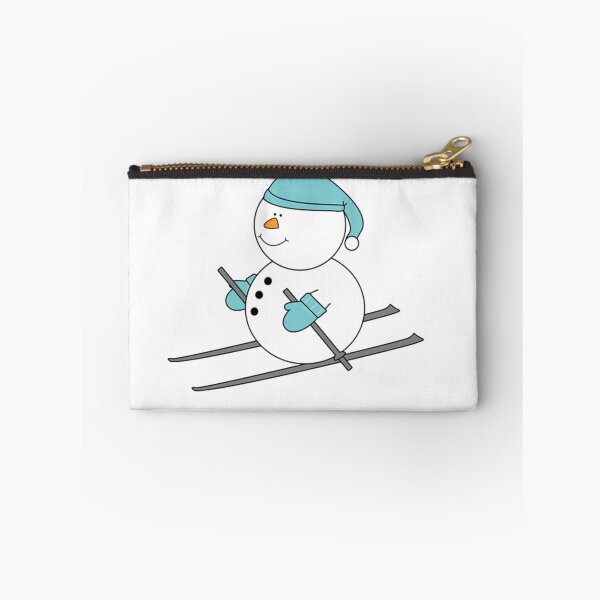 Item preview, Snowman Skiing Christmas Tree Santa Holidays Snow Skis designed and sold by stevesemojis.