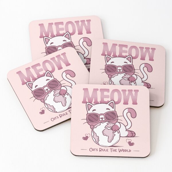 Item preview, Cats rule the world - funny cat quotes designed and sold by VichallanStudio.