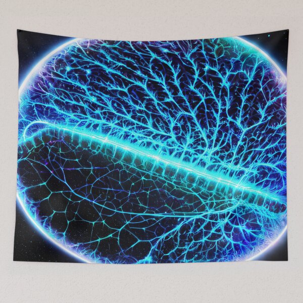 Item preview, A Journey into the Intricate Neurons of the Bioluminescent Brain designed and sold by D3monic.