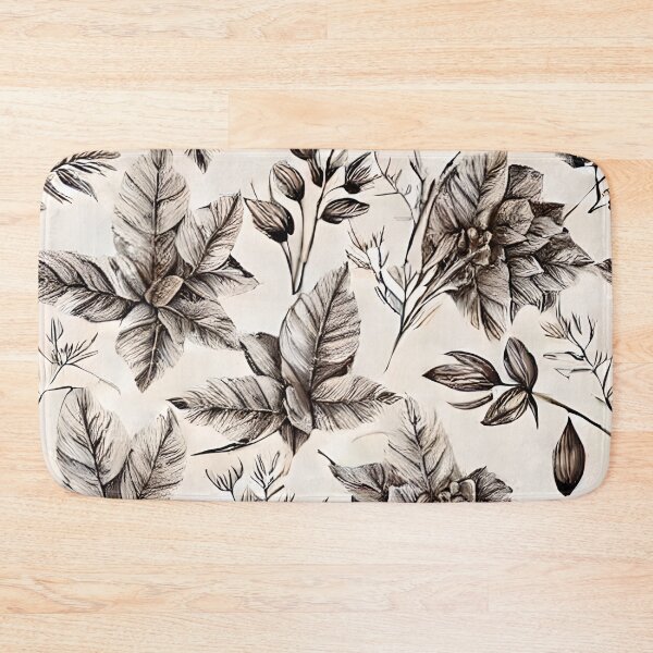 Item preview, Pretty Sketched Floral designed and sold by Poetic Patterns Studio.