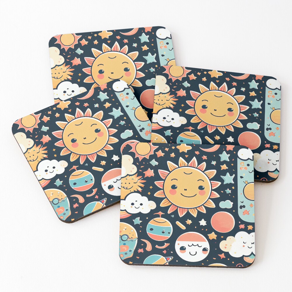 Item preview, Coasters (Set of 4) designed and sold by CutePatternsRB.