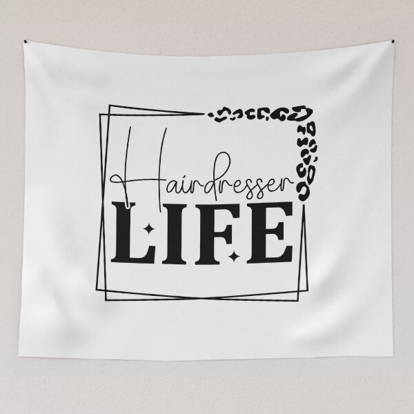 Item preview, Hairdresser Life on White designed and sold by sweetbelle.