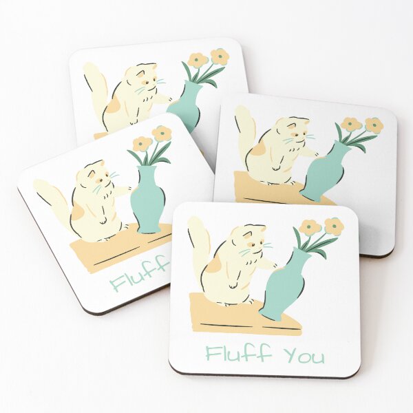 Item preview, Fluff You - Funny Cat Knocking Over Vase - Naughty Cat - Cats Are Jerks designed and sold by Sophie’s Tees.