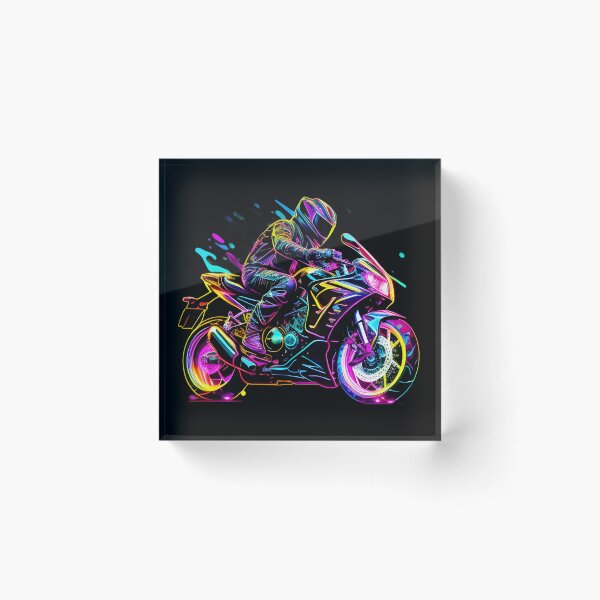 Item preview, Neon Futuristic Superbike designed and sold by beluxe.