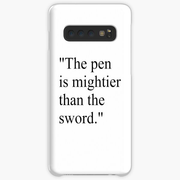 Proverb: The pen is mightier than the sword. #Proverb #pen #mightier #sword. Пословица: Перо сильнее меча Samsung Galaxy Snap Case