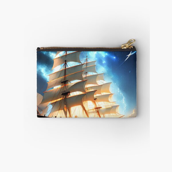 Item preview, Sailing through the Stars: A Beautiful Painting of a Ship on a Galactic Ocean designed and sold by D3monic.