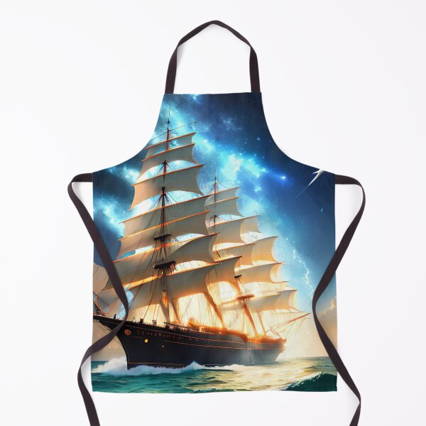 Item preview, Sailing through the Stars: A Beautiful Painting of a Ship on a Galactic Ocean designed and sold by D3monic.