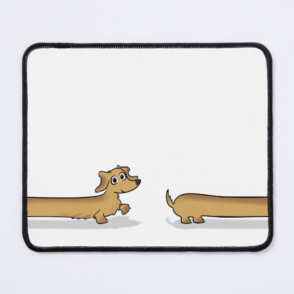 Item preview, Long Dog Red Long Hair Dachshund designed and sold by Laura Deakin Artist.