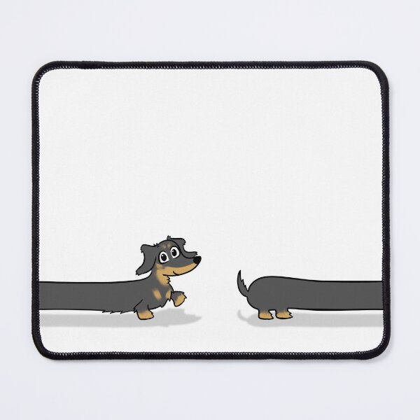 Item preview, Long Dog Black and Tan Long Hair Dachshund designed and sold by Laura Deakin Artist.