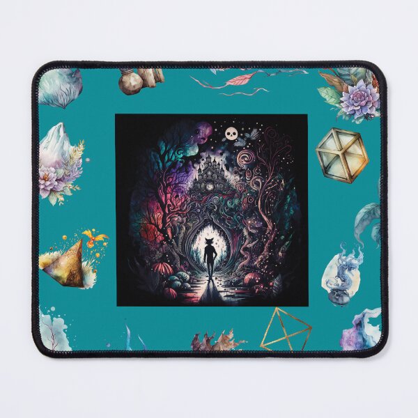 Item preview, DARK AND MYSTICAL WONDERLAND ON TURQUOISE designed and sold by ORIGENcreate.