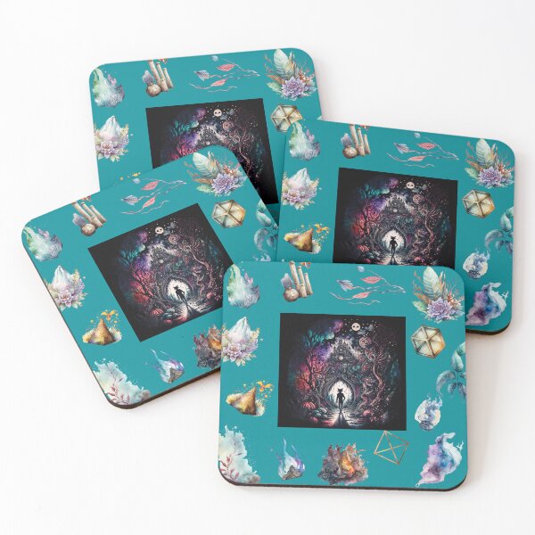 Item preview, DARK AND MYSTICAL WONDERLAND ON TURQUOISE designed and sold by ORIGENcreate.