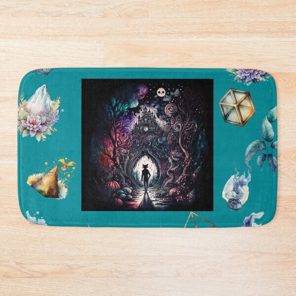 Item preview, DARK AND MYSTICAL WONDERLAND ON TURQUOISE designed and sold by ORIGENcreate.