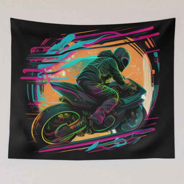 Item preview, Neon Futuristic Superbike designed and sold by beluxe.