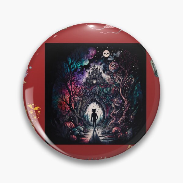 Item preview, DARK AND MYSTICAL WONDERLAND ON RED designed and sold by ORIGENcreate.