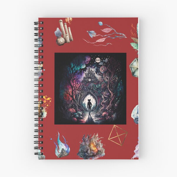 Item preview, DARK AND MYSTICAL WONDERLAND ON RED designed and sold by ORIGENcreate.