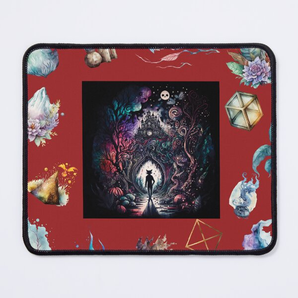 Item preview, DARK AND MYSTICAL WONDERLAND ON RED designed and sold by ORIGENcreate.