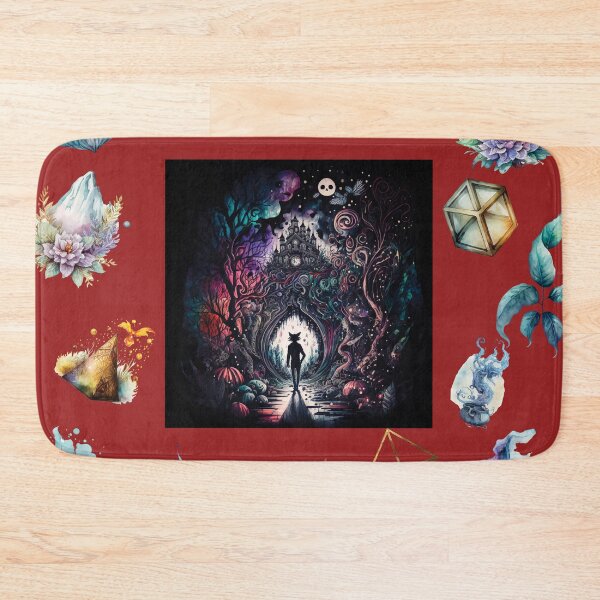 Item preview, DARK AND MYSTICAL WONDERLAND ON RED designed and sold by ORIGENcreate.