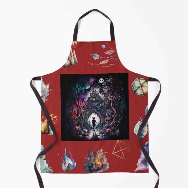 Item preview, DARK AND MYSTICAL WONDERLAND ON RED designed and sold by ORIGENcreate.