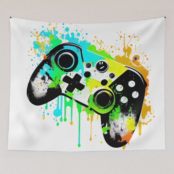 Item preview, "Get in the Game: A Playful and Colorful Illustration of a Gamepad" designed and sold by Mykhailov.