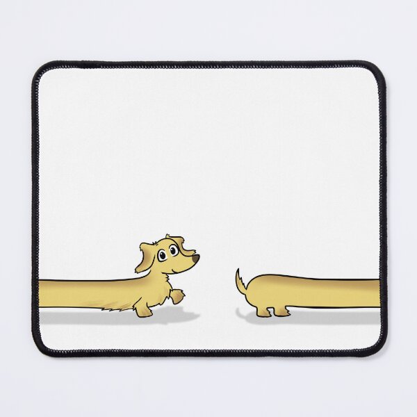 Item preview, Long Dog English Cream Long Hair Dachshund designed and sold by Laura Deakin Artist.