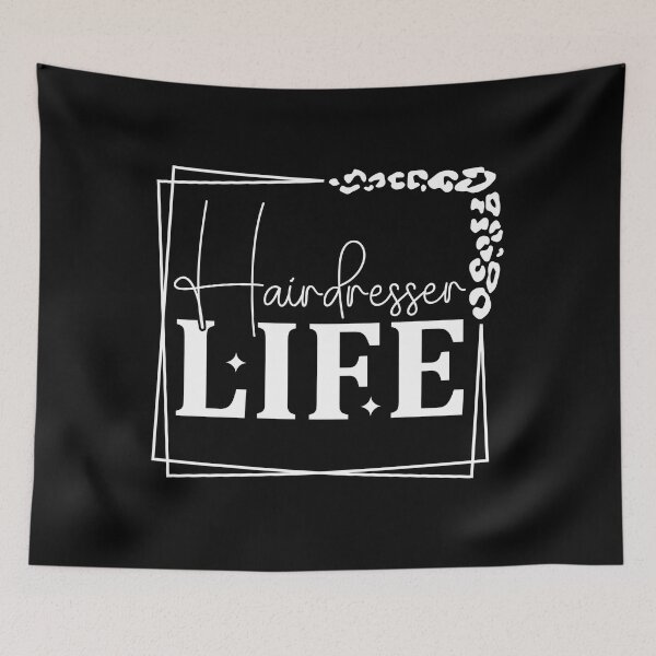 Item preview, Hairdresser Life on Black designed and sold by sweetbelle.