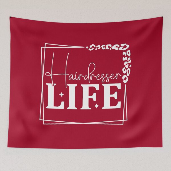 Item preview, Hairdresser Life on Red designed and sold by sweetbelle.