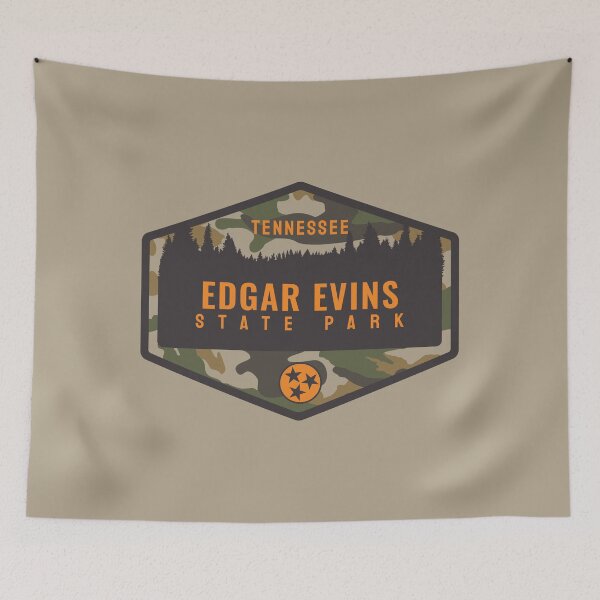 Item preview, Edgar Evins State Park State Park Tennessee Camouflage Forest Badge designed and sold by palmettodigital.
