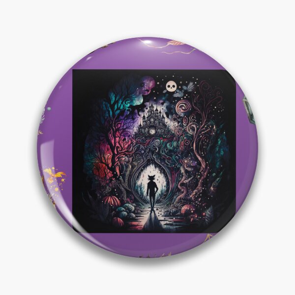 Item preview, DARK AND MYSTICAL WONDERLAND ON PURPLE designed and sold by ORIGENcreate.