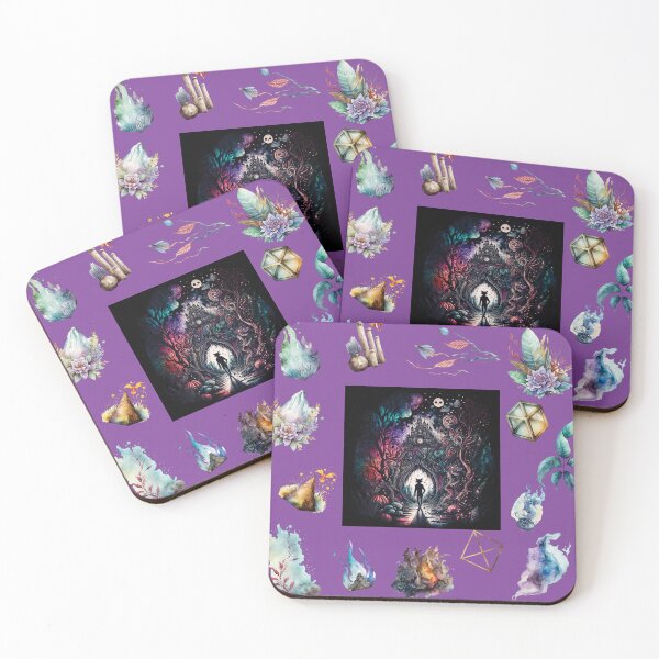 Item preview, DARK AND MYSTICAL WONDERLAND ON PURPLE designed and sold by ORIGENcreate.