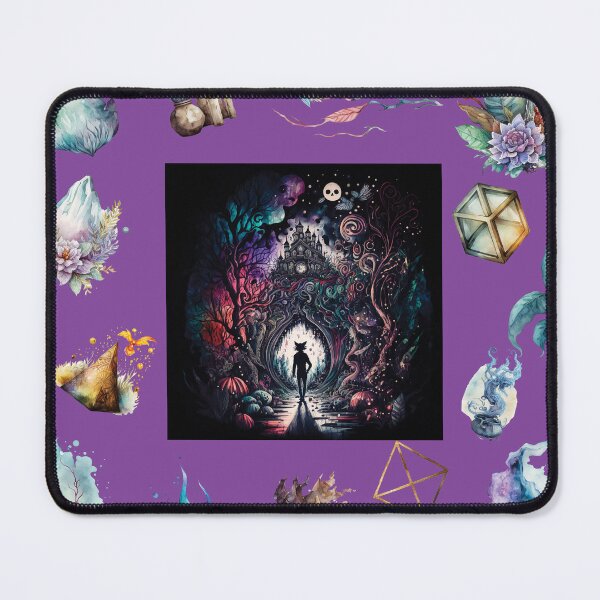 Item preview, DARK AND MYSTICAL WONDERLAND ON PURPLE designed and sold by ORIGENcreate.