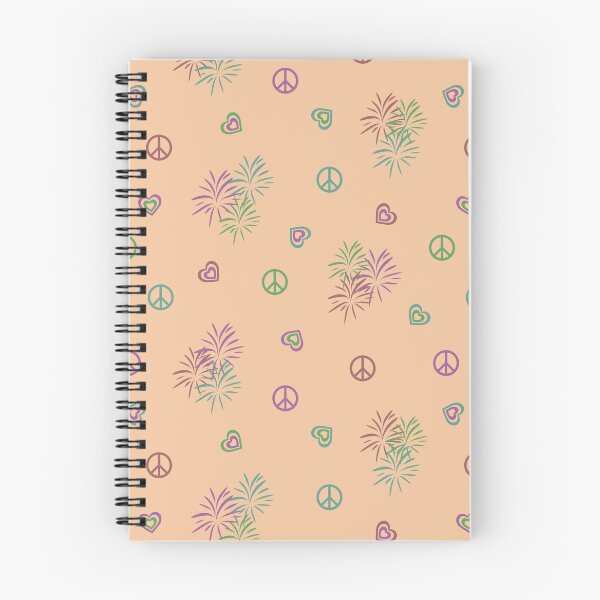 Item preview, Love and Fireworks Peace Sign Pattern Design designed and sold by CreativeDraws42.