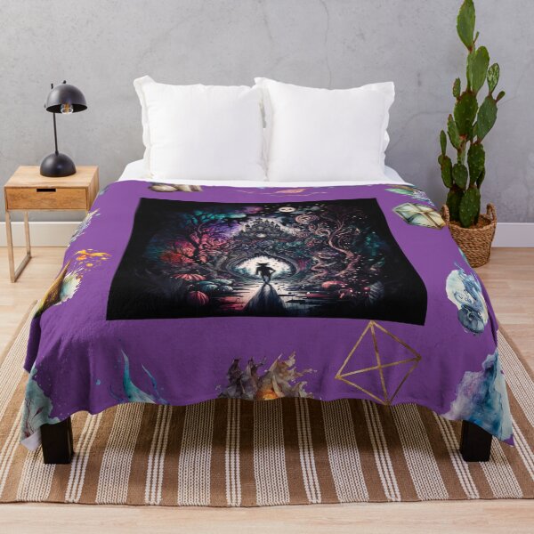 Item preview, DARK AND MYSTICAL WONDERLAND ON PURPLE designed and sold by ORIGENcreate.