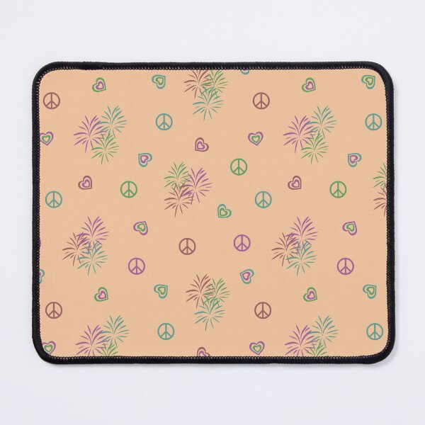 Item preview, Love and Fireworks Peace Sign Pattern Design designed and sold by CreativeDraws42.