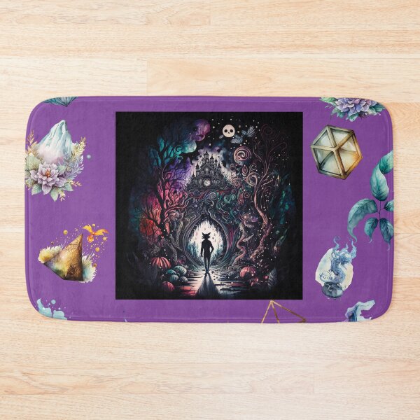 Item preview, DARK AND MYSTICAL WONDERLAND ON PURPLE designed and sold by ORIGENcreate.