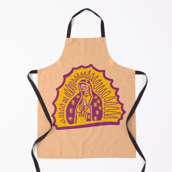 Item preview, Guadalupe in purple and orange designed and sold by El Brown Mercado.