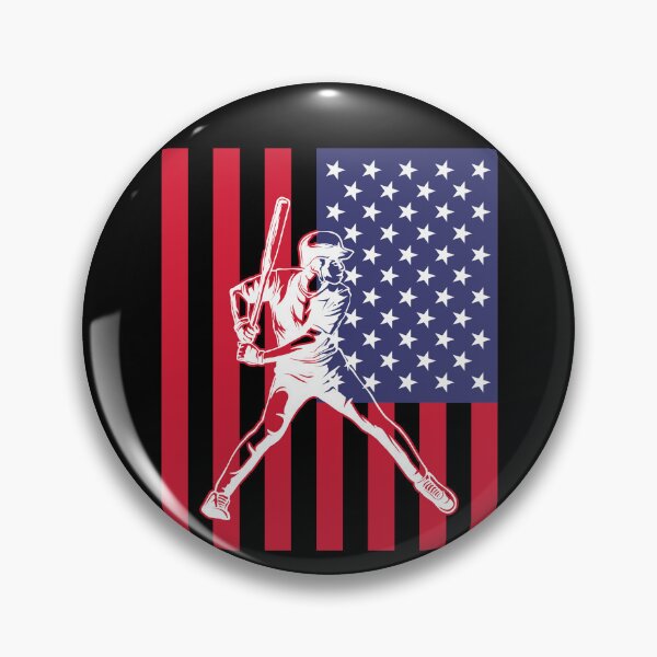 Item preview, American Flag Vintage Baseball Player Gift The Show Hardball designed and sold by smartrocket.