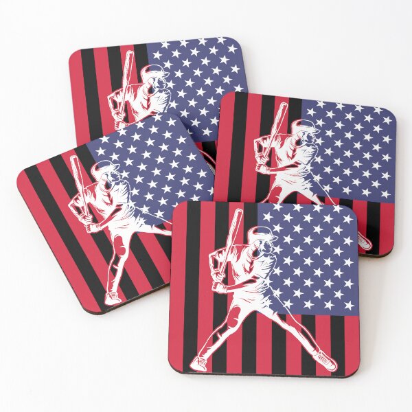 Item preview, American Flag Vintage Baseball Player Gift The Show Hardball designed and sold by smartrocket.