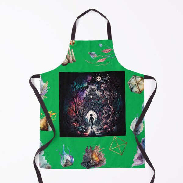 Item preview, DARK AND MYSTICAL WONDERLAND ON GREEN designed and sold by ORIGENcreate.