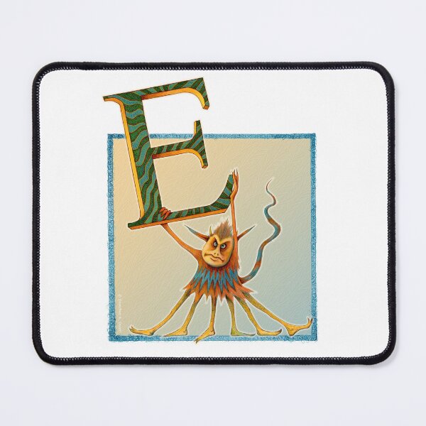 Item preview, Letter E - Alphabet - Monster - Guardian and Protector designed and sold by Gretchen Deahl.