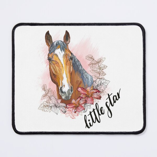 Item preview, Hand drawing horse with plants and flowers designed and sold by Alinart16.