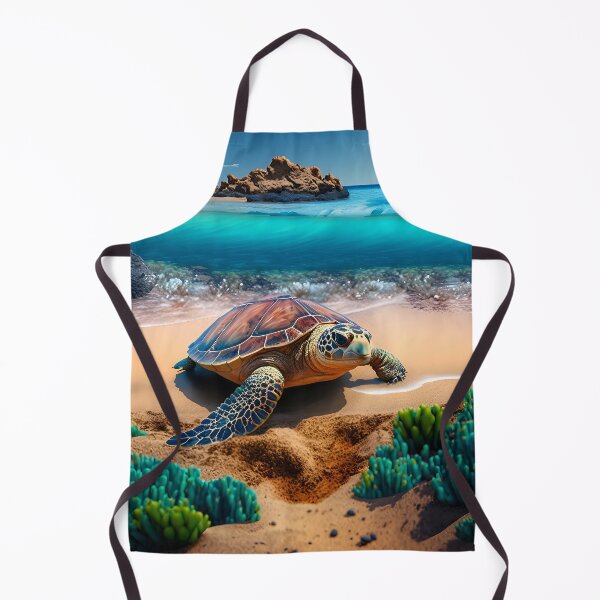 Item preview, Water turtle on the beach designed and sold by ART-POD-PL.