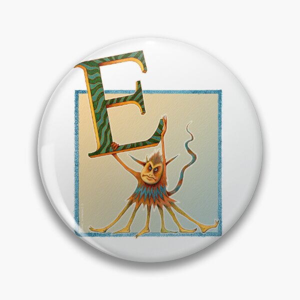 Item preview, Letter E - Alphabet - Monster - Guardian and Protector designed and sold by Gretchen Deahl.