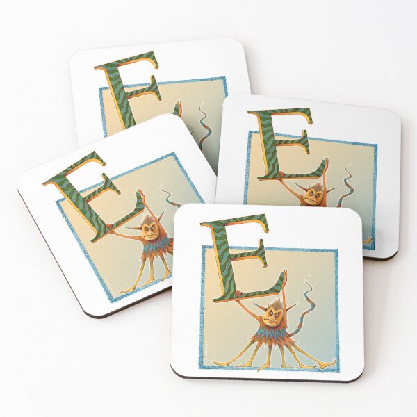 Item preview, Letter E - Alphabet - Monster - Guardian and Protector designed and sold by Gretchen Deahl.